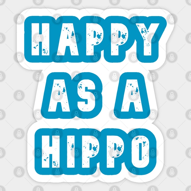 Hippo Sticker by Samuel Tee